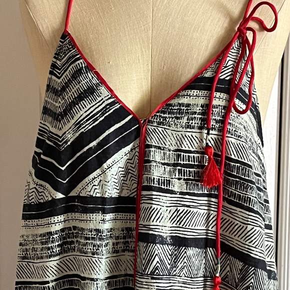 Akemi & Kin (Anthropologie) Graphic Design Sundress with Tassel - Picture 2 of 3